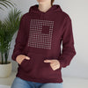 Abstract Shapes V4 Dotted Squares | Abstract | Minimalist | Modern Unisex Hooded Hoodie Sweatshirt | Embrace Your Vibe