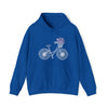 Bicycle Wildflower Basket Bike Biking | Unisex Hooded Hoodie Sweatshirt | Embrace Your Vibe