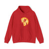 Pizza Moon Bike Ride Sweatshirt | Abstract Unisex Hooded Hoodie Sweatshirt