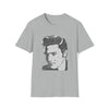 Elvis Presley Music Rock and Roll | Unisex Soft Style Tee T-Shirt | Embrace Your Vibe | Calligram Word Design