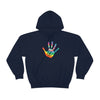 Chill Stitch –Tie-dye Peace Hand - Unisex Hooded Hoodie Sweatshirt – Embrace Your Vibe
