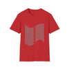 Abstract Wave Lines Shapes V3 | Unisex Soft Style Tee T-Shirt | Embrace Your Vibe