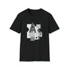 Abstract Letter Shapes V8 | Unisex Soft Style Tee T-Shirt | Embrace Your Vibe