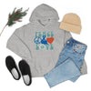 Chill Stitch – Peace & Love - Unisex Hooded Hoodie Sweatshirt – Embrace Your Vibe