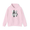 Abstract Shapes V8 Block Letters | Abstract | Minimalist | Modern Unisex Hooded Hoodie Sweatshirt | Embrace Your Vibe