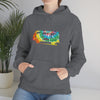Chill Stitch – VW Tie-dye Van - Unisex Hooded Hoodie Sweatshirt – Embrace Your Vibe