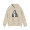 Kurt Cobain | Unisex Hooded Hoodie Sweatshirt | Embrace Your Vibe | Calligram Word Design