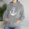 Floral Boat Anchor Boating Sweatshirt | Unisex Hooded Hoodie Sweatshirt