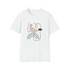Abstract Shapes String Art V15 | Unisex Soft Style Tee T-Shirt | Embrace Your Vibe