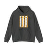 Abstract Shapes V1 Horizontal Scribe | Abstract | Minimalist | Modern Unisex Hooded Hoodie Sweatshirt | Embrace Your Vibe