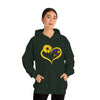 Butterflies Sunflower | Unisex Hooded Hoodie Sweatshirt | Embrace Your Vibe