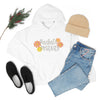 Chill Stitch – Radiate Positivity - Unisex Hooded Hoodie Sweatshirt – Embrace Your Vibe