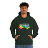 Chill Stitch – VW Tie-dye Van - Unisex Hooded Hoodie Sweatshirt – Embrace Your Vibe