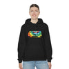 Chill Stitch – VW Tie-dye Van - Unisex Hooded Hoodie Sweatshirt – Embrace Your Vibe
