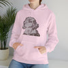Ludwig van Beethoven Symphony Music | Unisex Hooded Hoodie Sweatshirt | Embrace Your Vibe | Calligram Word Design