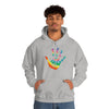 Chill Stitch –Tie-dye Peace Hand - Unisex Hooded Hoodie Sweatshirt – Embrace Your Vibe