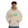 Chill Stitch – VW Tie-dye Van - Unisex Hooded Hoodie Sweatshirt – Embrace Your Vibe