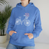Bicycle Wildflower Basket Bike Biking | Unisex Hooded Hoodie Sweatshirt | Embrace Your Vibe