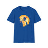 Pizza Moon Bike Ride Shirt | Abstract Unisex Soft Style Tee T-Shirt