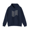Abstract Shapes V3 Wave Lines | Abstract | Minimalist | Modern Unisex Hooded Hoodie Sweatshirt | Embrace Your Vibe