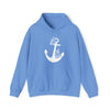 Floral Boat Anchor Boating Sweatshirt | Unisex Hooded Hoodie Sweatshirt