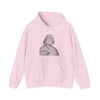 Benjamin Franklin | Unisex Hooded Hoodie Sweatshirt | Embrace Your Vibe | Calligram Word Design