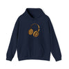 Headphone Donut Foodie Sweatshirt | Abstract Unisex Hooded Hoodie Sweatshirt
