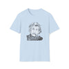 Albert Einstein Science Physics | Unisex Soft Style Tee T-Shirt | Calligram Word Design