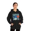 Chill Stitch – Peace & Love - Unisex Hooded Hoodie Sweatshirt – Embrace Your Vibe