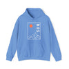 Abstract Shapes V5 Mountain Peaks Sun | Abstract | Minimalist | Modern Unisex Hooded Hoodie Sweatshirt | Embrace Your Vibe