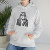 Kurt Cobain | Unisex Hooded Hoodie Sweatshirt | Embrace Your Vibe | Calligram Word Design