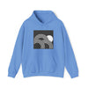 Abstract Shapes V6 Circled Moon Horizon | Abstract | Minimalist | Modern Unisex Hooded Hoodie Sweatshirt | Embrace Your Vibe