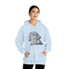 Ludwig van Beethoven Symphony Music | Unisex Hooded Hoodie Sweatshirt | Embrace Your Vibe | Calligram Word Design