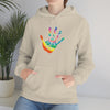 Chill Stitch –Tie-dye Peace Hand - Unisex Hooded Hoodie Sweatshirt – Embrace Your Vibe