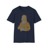 Mona Lisa France | Unisex Soft Style Tee T-Shirt | Calligram Word Design