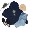 Chill Stitch – Peace Live Frog Tie-Dye - Unisex Hooded Hoodie Sweatshirt – Embrace Your Vibe