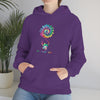 Chill Stitch – Peace Live Frog Tie-Dye - Unisex Hooded Hoodie Sweatshirt – Embrace Your Vibe