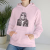Kurt Cobain | Unisex Hooded Hoodie Sweatshirt | Embrace Your Vibe | Calligram Word Design