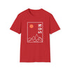 Abstract Sun Multiple Peaks Shapes V5 | Unisex Soft Style Tee T-Shirt | Embrace Your Vibe