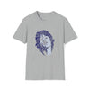 Mick Jagger Music Stones | Unisex Soft Style Tee T-Shirt | Calligram Word Design