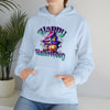 Halloween Sweatshirt | Happy Halloween Haunted House | Unisex Hooded Hoodie Sweatshirt