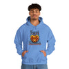 Halloween Sweatshirt | Happy Halloween Scary Pumpkin | Unisex Hooded Hoodie Sweatshirt