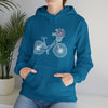 Bicycle Wildflower Basket Bike Biking | Unisex Hooded Hoodie Sweatshirt | Embrace Your Vibe