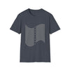 Abstract Wave Lines Shapes V3 | Unisex Soft Style Tee T-Shirt | Embrace Your Vibe