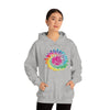 Chill Stitch – Girl Power Tie-Dye - Unisex Hooded Hoodie Sweatshirt – Embrace Your Vibe
