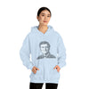 Bill Gates | Unisex Hooded Hoodie Sweatshirt | Embrace Your Vibe | Calligram Word Design