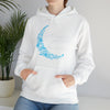 Boho Follow Your Dreams Moon Crescent | Unisex Hooded Hoodie Sweatshirt | Embrace Your Vibe