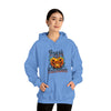 Halloween Sweatshirt | Happy Halloween Scary Pumpkin | Unisex Hooded Hoodie Sweatshirt