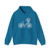 Bicycle Wildflower Basket Bike Biking | Unisex Hooded Hoodie Sweatshirt | Embrace Your Vibe