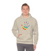 Chill Stitch –Tie-dye Peace Hand - Unisex Hooded Hoodie Sweatshirt – Embrace Your Vibe